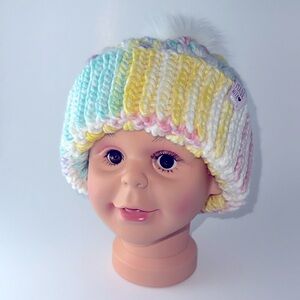 #12 Colorful, crocheted winter hat.